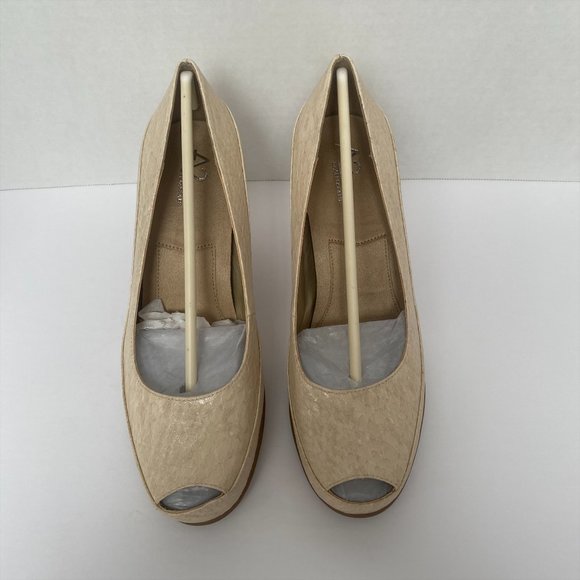 A2 By Aerosoles Peep Toe Dress Shoe Pumps Size 9 - Picture 2 of 7